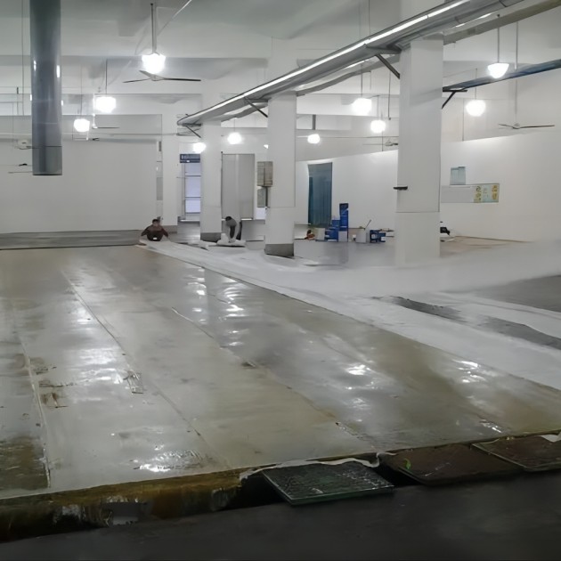 迁西防腐蚀地坪,环氧玻纤地坪，玻纤工业地坪，环氧玻纤布地坪,乙烯基玻纤布地坪产品图3